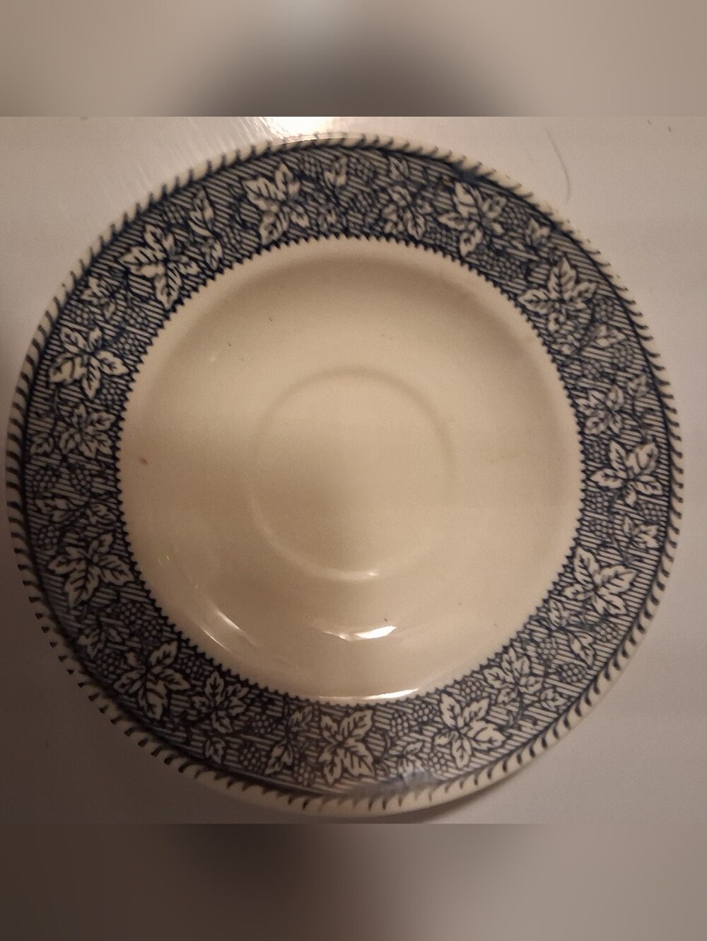 soup bowl Early Winter pattern, recognizable by its central snowy village Scene
